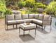 Furniture of America® Aleisha Beige Aluminum/Fabric Outdoor Patio Ottoman-1
