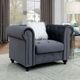 Furniture of America® Giacomo Gray Accent Chair-1