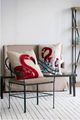 A & B Home 2-Piece Red/White Throw Pillow Set-3