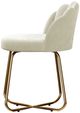 HH2 Home Catalina Beige Vanity Stool-3