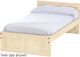 Crate Designs™ Furniture Unfinished Full XL Youth Panel Bed-0