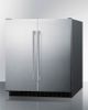 Summit® 5.4 Cu. Ft. Stainless Steel Under the Counter Refrigerator-1