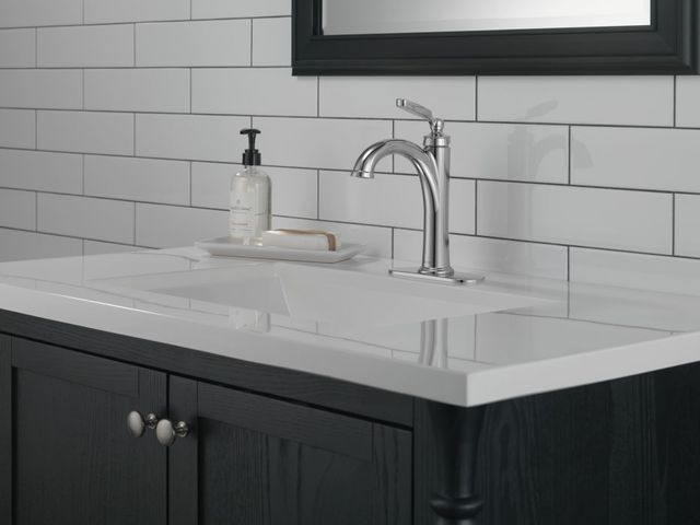 Delta Woodhurst® Chrome Single Handle Bathroom Faucet-2