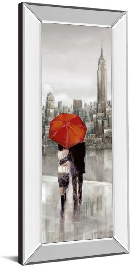 Classy Art New York Stroll by Ruanne Manning Mirror Framed Wall Art-1