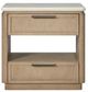 Bernards Trilogy Toffee Oak Drawer Front Nightstand-1