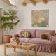 TOV Furniture Gertrude Mauve Recycled Linen Sofa-1
