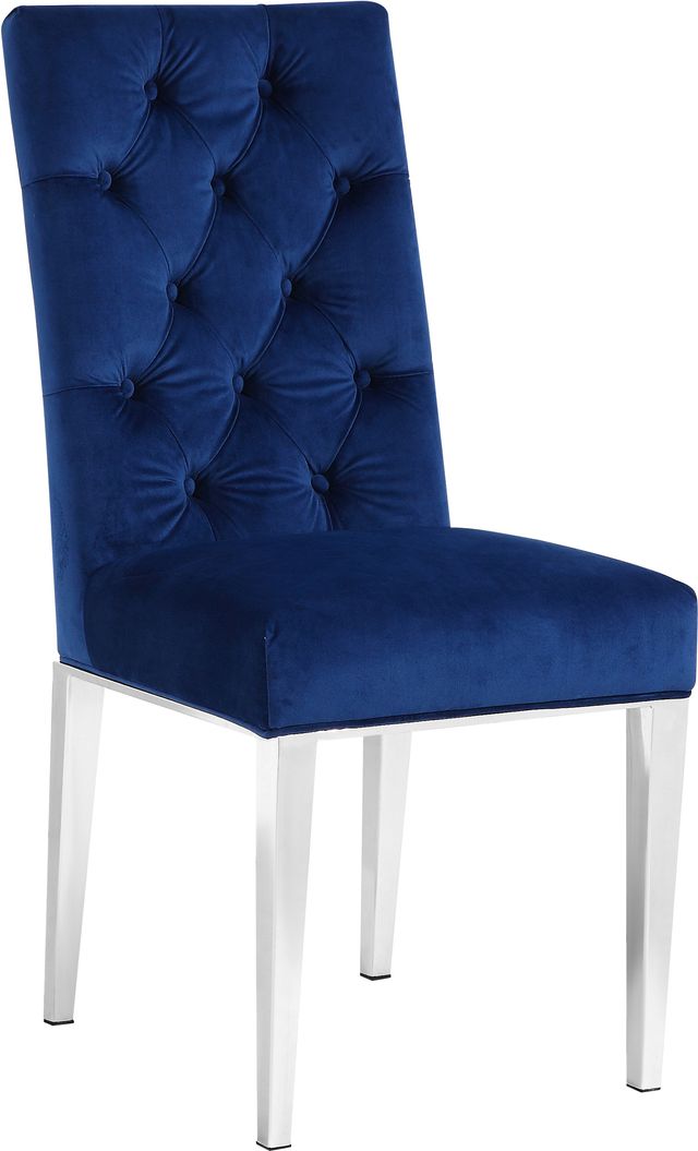 Meridian Furniture Juno Navy Velvet Dining Chair-0