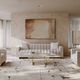 Caracole® Sandstone Caracole Classic Console Table with Whisper of Gold Base-2
