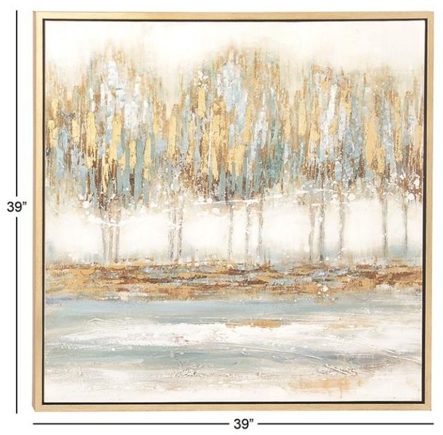 Deco Marche Blue Canvas Tree Wall Art-2