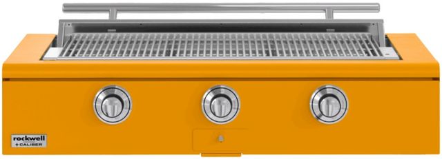 Caliber™ Rockwell Social 3-Burner Saffron Built-In Natural Gas Grill with Chrome Hardware-0