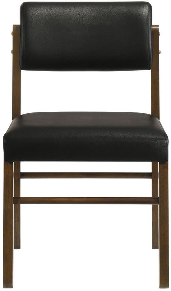 Coaster® Kehoe 2-Piece Black/Walnut Dining Side Chair Set-4