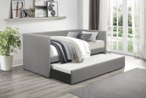 Mazin Furniture Adra Gray Daybed With Trundle-3