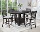 Crown Mark Hartwell Charcoal Black Dining Counter Table-1