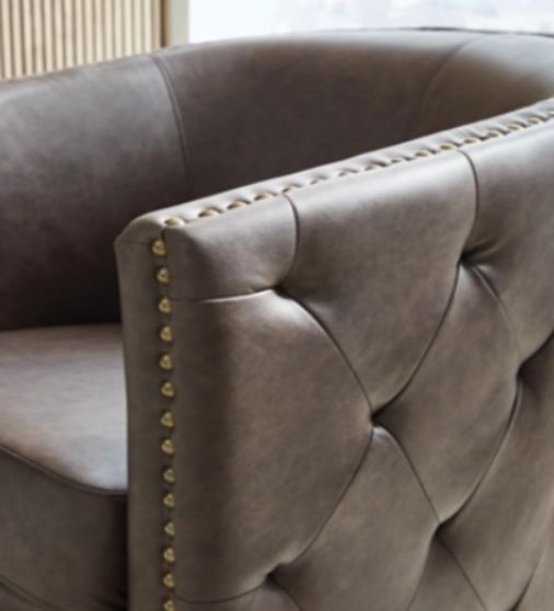 Signature Design by Ashley® Brentlow Granite Swivel Accent Chair-4