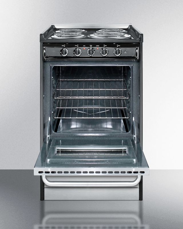 Summit® Professional 20" Stainless Steel Slide-In Electric Range-2