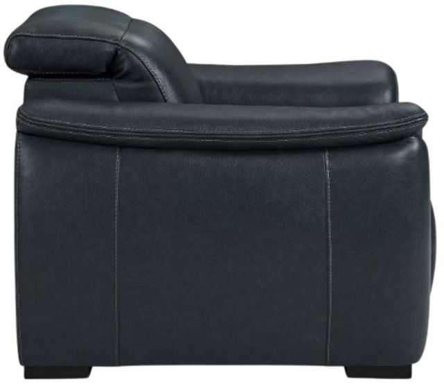 Flexsteel® Camden Abyss Blue Leather Power Recliner with Power Headrest-3
