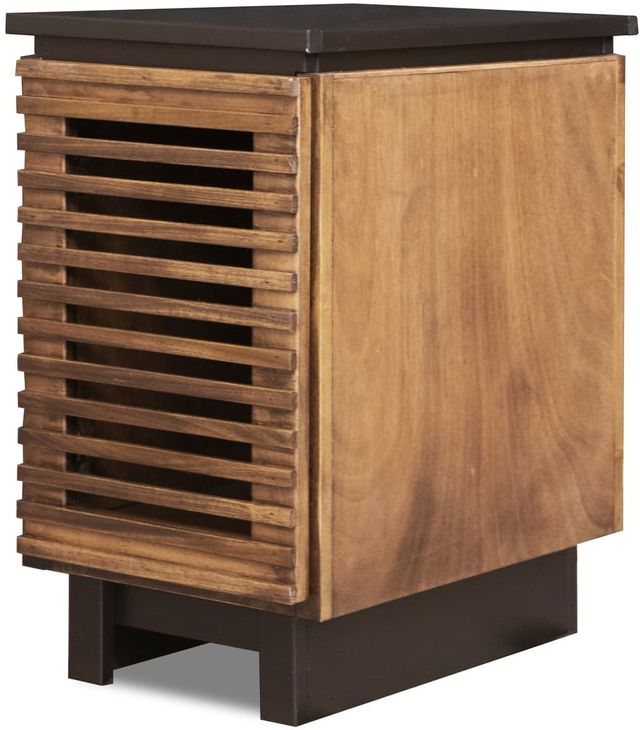 Legends Home Graceland Bourbon Chairside Table with Matter Black Top -2