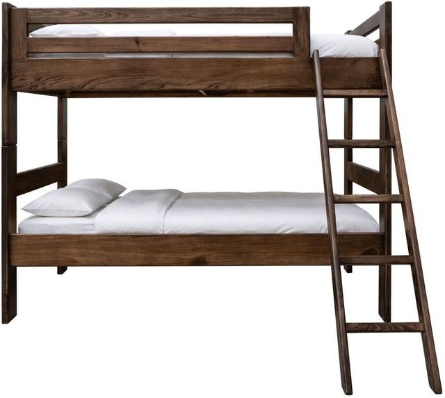 International Furniture Direct Forte Brown Youth Full Over Full Bunk Bed-3