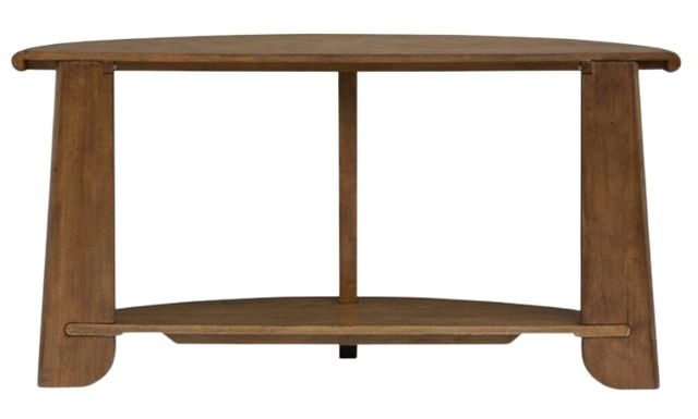 Magnussen Home® Tanner Tawny Brown Demilune Sofa Table-3