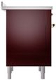 Ilve® Nostalgie II Series 36" Burgundy Pro Style Induction Range-3