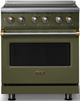 Viking® 5 Series 30" Martini Pro Style Induction Range with Brushed Brass Trim-0