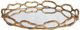 Uttermost® Cable Gold Leaf Chain Mirrored Tray-2