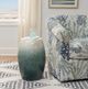Linon Capiz Blue Drum Table-1