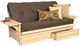 Kodiak Furniture Phoenix Suede Gray/Antique White Full Storage Futon with Mattress-0