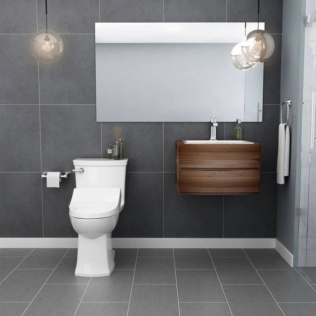 American Standard Townsend® VorMax® White One-Piece Chair Height Elongated Toilet with Seat 1.28 gpf/4.8 Lpf-2