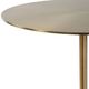 Uttermost® Verlin Brass Drink Table with Marble Base-4