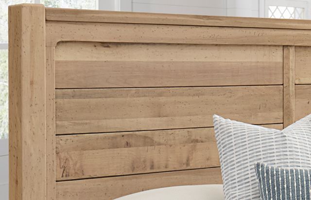 Artisan & Post by Vaughan-Bassett Cool Rustic Clear Maple California King Storage Plank Bed-2
