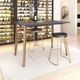 Zuo Modern Deus Black Counter Table with Gold Metal Base-4