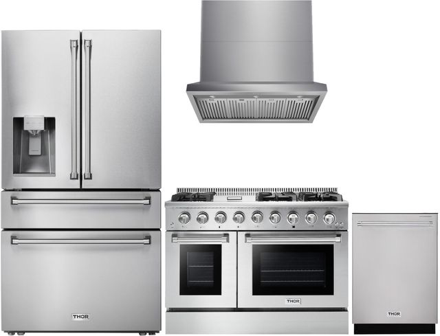 Thor Kitchen® 4 Piece Stainless Steel Kitchen Package-0