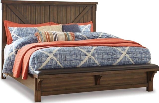 Signature Design by Ashley® Lakeleigh 2-Piece Brown California King Panel Bed Set-1