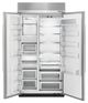 KitchenAid® 25.48 Cu. Ft. Stainless Steel with PrintShield™ Finish Built In Side-By-Side Refrigerator-1