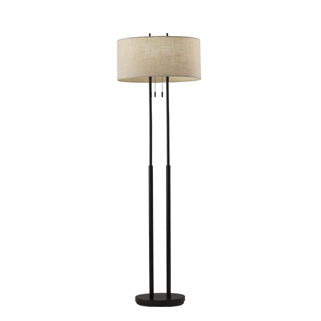 Adesso® Duet Antique Bronze Floor Lamp-0