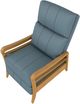 Best® Home Furnishings Customizable Ryberson Leather Manual High Leg Recliner with Honey Birch Legs-3