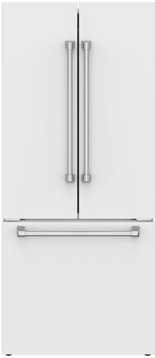 Thor Kitchen Gordon Ramsay Series 30" White French Door Counter Depth Refrigerator-2