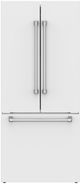 Thor Kitchen Gordon Ramsay Series 30" White French Door Counter Depth Refrigerator-2