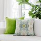 Laura Park Designs Coral Bay Green 22" x 22" Throw Pillow-1
