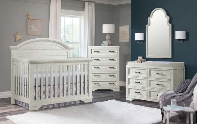 Westwood Design Foundry White Dove Arch Top Convertible Crib-1