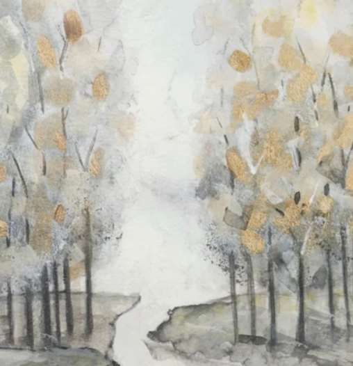 Stylecraft Golden Grove Black/Gold/Gray/Light Gray/White Wall Art -2