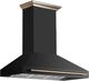 FORNO® Aria Series Alta Qualita 48" Black Wall Mounted Range Hood -1
