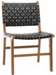 Dovetail Furniture Dale Antique Black/Natural Dining Chair-0