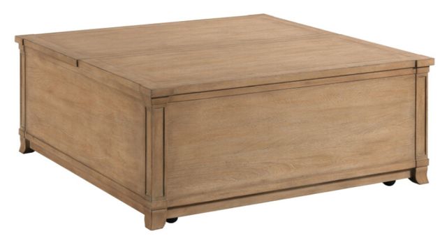 Hammary® Chastain Woodfield Brown Square Coffee Table-3