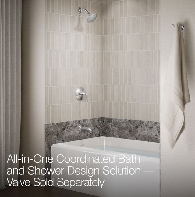 KOHLER® Tone™ Rite-Temp® Polished Chrome 1.75 GPM Bath and Shower Trim Kit-4