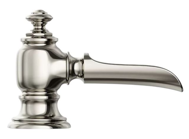 KOHLER® Artifacts® Vibrant Polished Nickel Bathroom Sink Faucet Spout with Flume Design-2