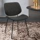 Armen Living Quest Black/Charcoal Dining Side Chair-1