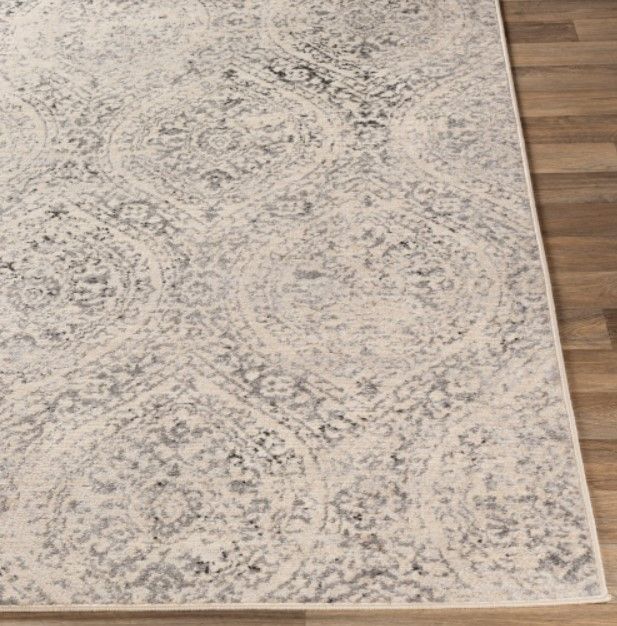 Surya City Light Cream/Light Gray 4'x6' Area Rug-2