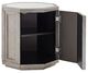 Lexington Home Ariana Rochelle Mirrored Top Octagonal Storage Table with Silver Leaf Base-2